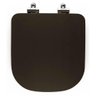 Assento Poliester Soft Close Piano Marrom Fosco para vaso Deca - 5
