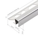 Ver imagem 4 de Perfil de Alumínio para Acabamento 10mm X 1,2cm Firenze Brilho Viscardi