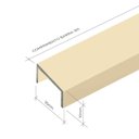 Ver imagem 3 de Perfil de Alumínio para Acabamento 10mm X 2,0cm Luxor Champagne Viscardi