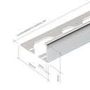 Ver imagem 3 de Perfil de Alumínio para Acabamento 10mm x 1,0cm Ravena Viscardi