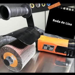 Roda de Lixa 100x100 grão 60 - Nacional - Linha Basic CIR Inox 1380rL60 - 2