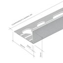 Ver imagem 4 de Perfil de Alumínio para Acabamento 10mm X 1,0cm Ravena