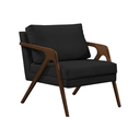 Ver imagem 2 de Kit 2 Poltronas Sala de Estar Madeira Maciça Mel Monique Assento Veludo Preto