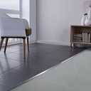 Ver imagem 5 de Perfil Listelo Firenze Aço Inox 304 Transição Piso Parede Acabamento 12mm x 10mm 3m Cinza/Brilho Viscardi