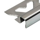 Ver imagem 3 de Perfil de Aço Inox para Acabamento 10mm X 1,2cm Firenze Inox Brilho Viscardi