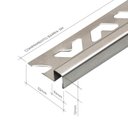 Ver imagem 5 de Perfil de Aço Inox para Acabamento 10mm X 1,2cm Firenze Inox Escovado Viscardi