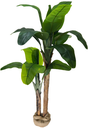 Ver imagem 1 de PLANTA ÁRVORE ARTIFICIAL BANANEIRA 2 GALHOS FOLHAS 161CM