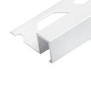 Ver imagem 2 de Perfil de Alumínio para Acabamento 10mm X 1,2cm Firenze Blanc Viscardi