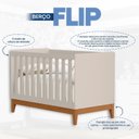 Ver imagem 6 de Berço 2 em 1 em MDF 133cm x 90cm Flip Bege/Areia Fosco