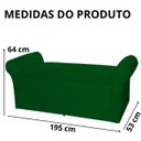 Ver imagem 6 de Calçadeira Sapatos Baú Cancun Estofada 195 Cm King Suede