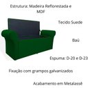 Ver imagem 3 de Calçadeira Sapatos Baú Cancun Estofada 195 Cm King Suede