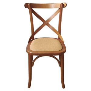 Cadeira Katrina Assento Rattan Sintético Mel