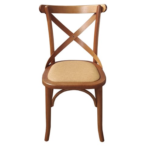 Cadeira Katrina Assento Rattan Sintético Mel