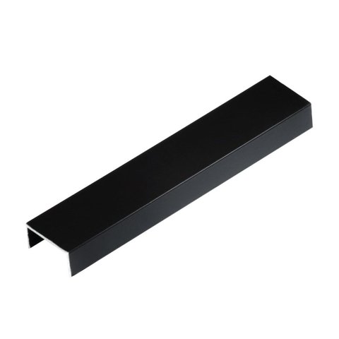 Perfil de Alumínio para Acabamento 10mm x 2,0cm Luxor Black Matte Viscardi Preto/Fosco