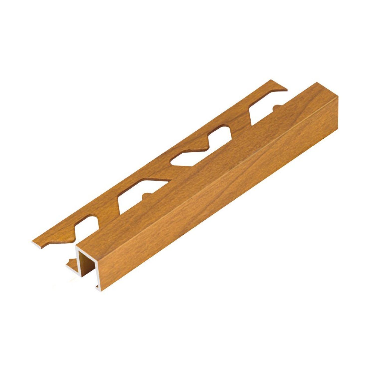 Perfil de Alumínio para Acabamento 10mm X 1,2cm Firenze Wood Cedro ...