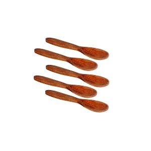 Kit 10 Peças Colher De Pau Madeira Modelo Reforçada 28 Cm