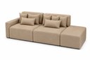 Ver imagem 3 de Sofá Palazzo Living Linho Bege Premium Chaise Integrado 1,95m Compact Mini