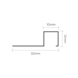 Perfil de Alumínio para Acabamento 10mm X 1,2cm Firenze Wood Marrone Viscardi - 4