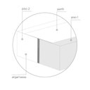 Ver mais imagens de Perfil de Aço Inox para Acabamento 5mm X 2,0cm Milano