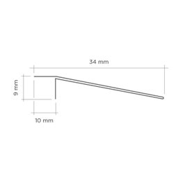 Perfil de Aço Inox para Acabamento 8mm X 3,5cm Max - 4