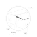 Ver mais imagens de Perfil de Aço Inox para Acabamento 8mm X 3,5cm Max