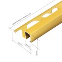 Ver imagem 3 de Perfil de Alumínio para Acabamento 10mm x 1,2cm Firenze Golden Matte Viscardi Dourado/Fosco