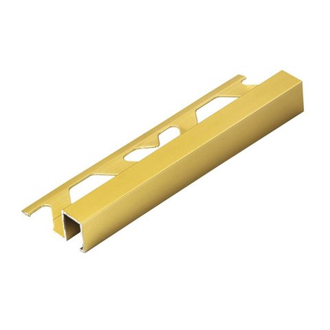 Perfil de Alumínio para Acabamento 10mm x 1,2cm Firenze Golden Matte Viscardi Dourado/Fosco