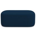 Ver imagem 4 de Cabeceira Cama Box 100cm Lanna com Puff Recamier Doha W01 Suede Azul Marinho - Lyam Decor