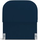 Ver imagem 6 de Cabeceira Cama Box 100cm Lanna com Puff Recamier Doha W01 Suede Azul Marinho - Lyam Decor