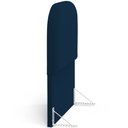 Ver imagem 3 de Cabeceira Cama Box 100cm Lanna com Puff Recamier Doha W01 Suede Azul Marinho - Lyam Decor