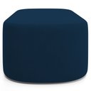 Ver imagem 4 de Cabeceira Cama Box 100cm Lanna com Puff Recamier Doha W01 Suede Azul Marinho - Lyam Decor