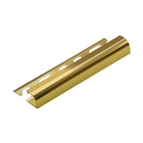 Perfil de Alumínio para Acabamento 10mm x 1,2cm Bourbon Dourado Brilho Viscardi