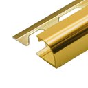 Ver imagem 2 de Perfil de Alumínio para Acabamento 10mm x 1,2cm Bourbon Dourado Brilho Viscardi