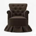 Ver imagem 6 de Poltrona Balanço Amentação Quarto Confortável Descanso Sala Leitura Suede:suede Marrom