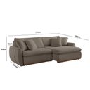 Ver imagem 2 de Sofá Cama 210 Cm Braço 15 Cm Retrátil e Reclinável Inova Meu Sofá Online