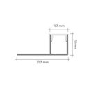 Ver imagem 7 de Perfil de Alumínio para Acabamento 13mm X 1,17cm Luce Linear com Guia