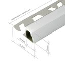 Ver imagem 5 de Perfil de Alumínio para Acabamento 13mm X 1,17cm Luce Linear com Guia