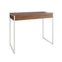 Ver imagem 2 de Aparador Industrial Retangular Califórnia Amêndoa 137x40cm Base Ferro Branco
