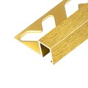 Ver imagem 2 de Perfil de Alumínio para Acabamento 10mm X 1,2cm Firenze Golden Escovado Viscardi