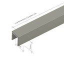 Ver imagem 3 de Perfil de Alumínio para Acabamento 10mm X 2,0cm Luxor Gray Viscardi