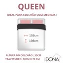 Ver imagem 4 de Jogo de Cama Lençol 400 Fios Casal P. Palito 4 Pçs Branco Casa Dona