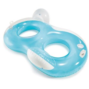 Bóia Inflável Dupla para Piscina 2 Pessoas Intex