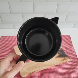 Leiteira Esmaltada 850ml Bico Caneca Fervedor Cabo Baquelite - 8