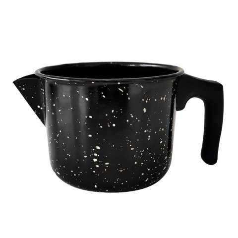 Leiteira Esmaltada 850ml Bico Caneca Fervedor Cabo Baquelite