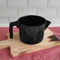 Leiteira Esmaltada 850ml Bico Caneca Fervedor Cabo Baquelite - 7