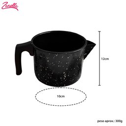 Leiteira Esmaltada 850ml Bico Caneca Fervedor Cabo Baquelite - 3