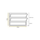 Ver imagem 5 de Vitro Basculante de Alumínio Branco 60x100 Linha 25