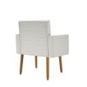 Ver imagem 5 de Poltrona Decorativa - Cadeira Escritório Linho Black Friday Cor:linho Bege