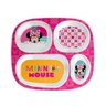 Kit Prato Refeição Infantil 4 Divisórias e Copo Melamina Minnie Mouse Disney - Tuut - 4