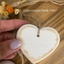 Ver imagem 4 de Penca de Coração Branca C/ 4 Unidades Decoração de Porta Decoração de Casa